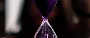 Preview wallpaper hourglass, glass, sand, time, hands