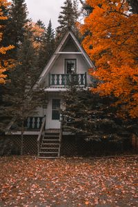 Preview wallpaper house, autumn, trees, solitude, comfort