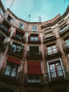 Preview wallpaper house, building, facade, balconies