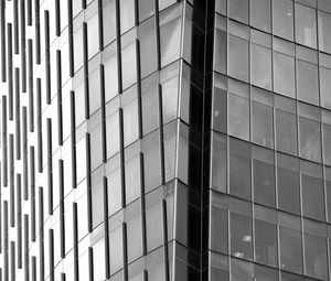 Preview wallpaper house, building, glass, architecture, black and white