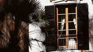 Preview wallpaper house, building, palm, facade, windows