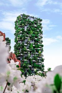 Preview wallpaper house, building, plants, architecture, eco, modern