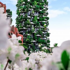 Preview wallpaper house, building, plants, architecture, eco, modern