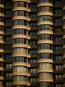 Preview wallpaper house, building, windows, balconies, architecture