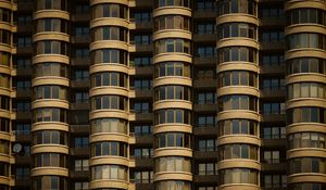 Preview wallpaper house, building, windows, balconies, architecture