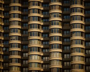 Preview wallpaper house, building, windows, balconies, architecture