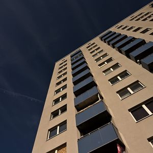 Preview wallpaper house, building, windows, balconies, sky, facade