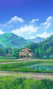 Preview wallpaper house, nature, landscape, art