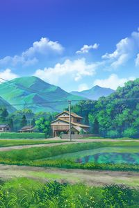 Preview wallpaper house, nature, landscape, art