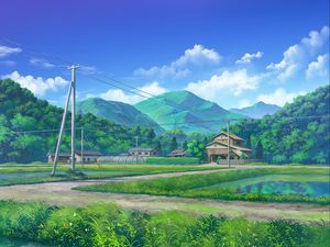 Preview wallpaper house, nature, landscape, art