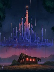 Preview wallpaper house, old, castle, illusion, art