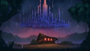 Preview wallpaper house, old, castle, illusion, art