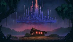 Preview wallpaper house, old, castle, illusion, art