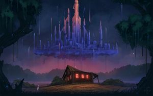Preview wallpaper house, old, castle, illusion, art