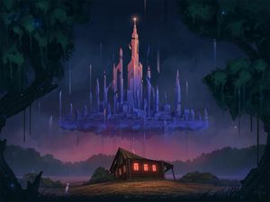 Preview wallpaper house, old, castle, illusion, art