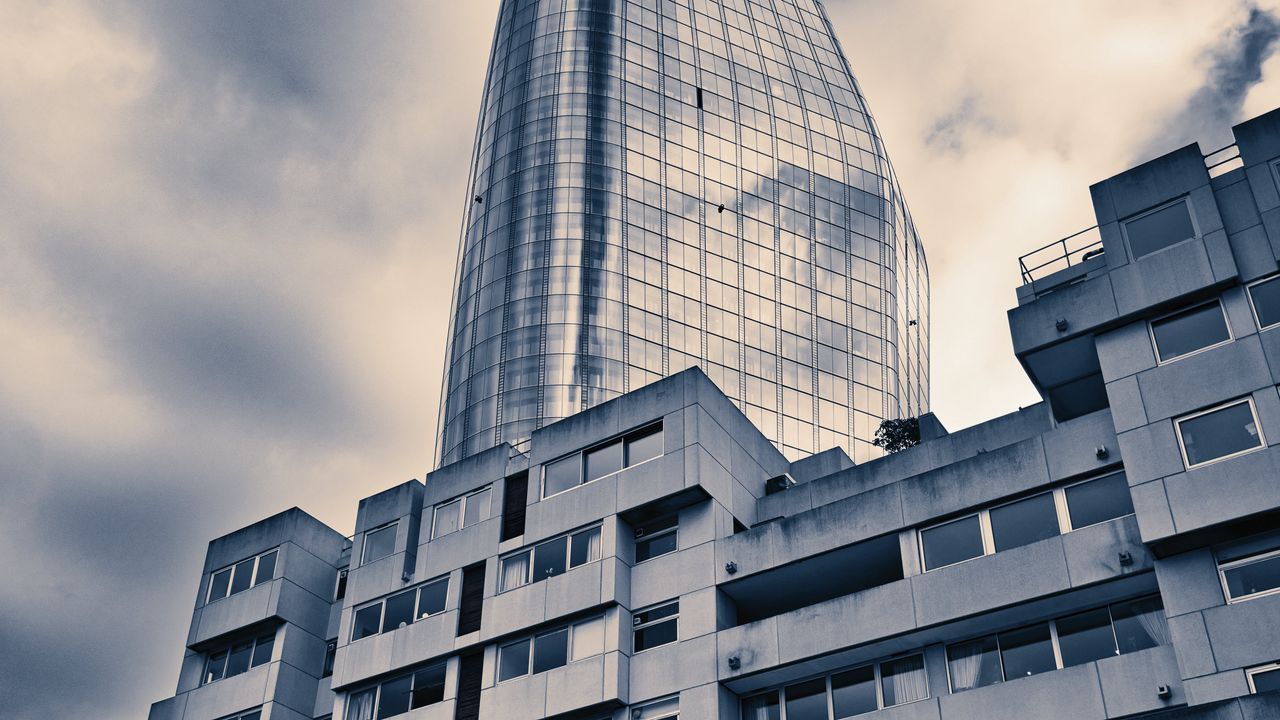 Wallpaper house, skyscraper, buildings, architecture