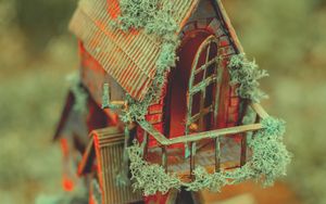 Preview wallpaper house, toy, small, macro, closeup