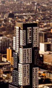 Preview wallpaper house, windows, facade, buildings, blur