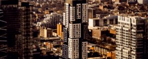 Preview wallpaper house, windows, facade, buildings, blur