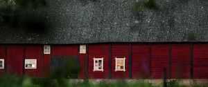 Preview wallpaper house, windows, trees, blur