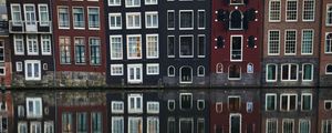 Preview wallpaper houses, buildings, architecture, water, reflection