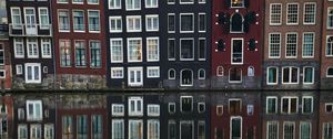 Preview wallpaper houses, buildings, architecture, water, reflection