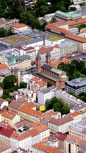 Preview wallpaper houses, buildings, roofs, towers, architecture, prague, czech republic