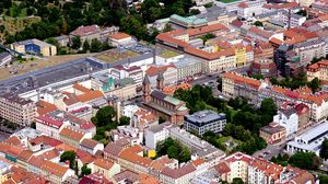 Preview wallpaper houses, buildings, roofs, towers, architecture, prague, czech republic