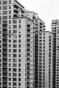 Preview wallpaper houses, buildings, windows, bw, architecture