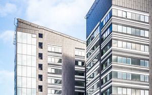 Preview wallpaper houses, buildings, windows, facade