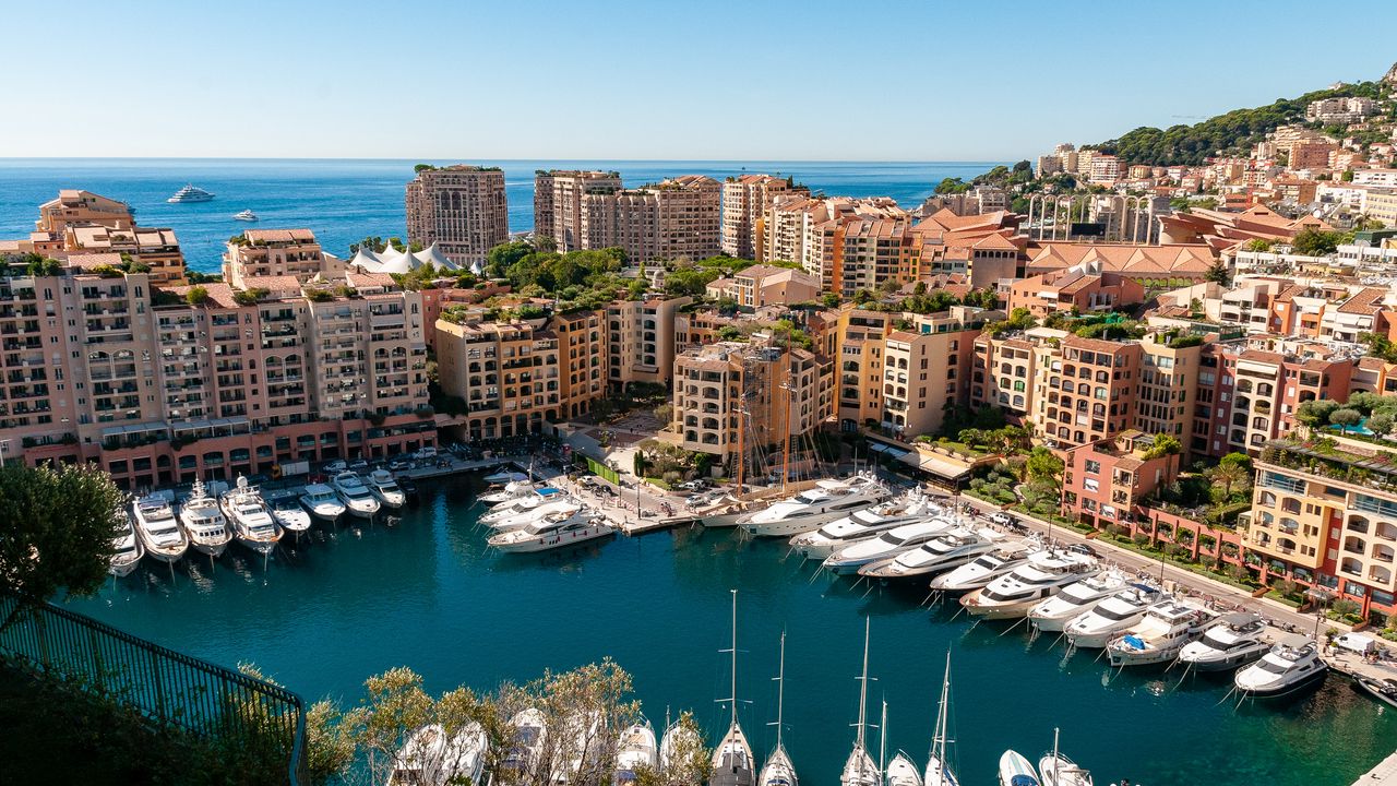 Wallpaper houses, pier, boats, yachts