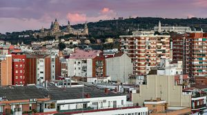 Preview wallpaper houses, towers, architecture, city