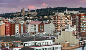 Preview wallpaper houses, towers, architecture, city