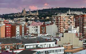 Preview wallpaper houses, towers, architecture, city