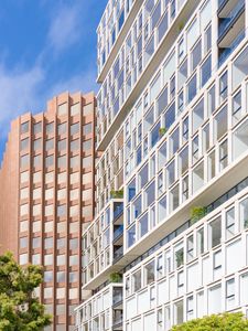 Preview wallpaper houses, windows, facades, architecture, tree