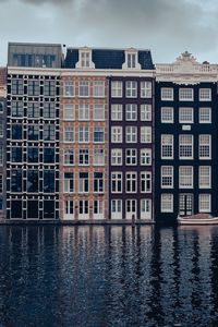 Preview wallpaper houses, windows, water, city, amsterdam