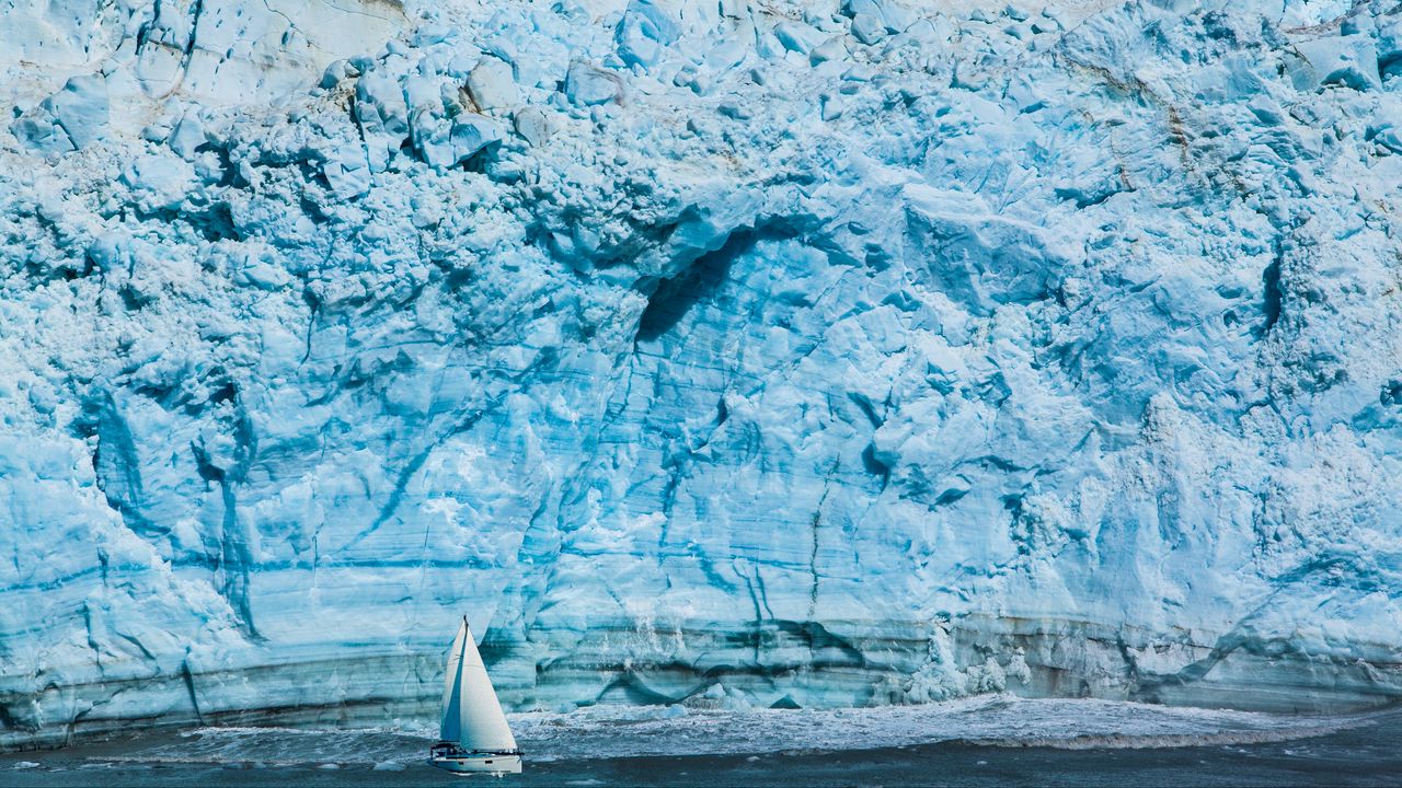 Wallpaper hubbard glacier, glacier, alaska, usa