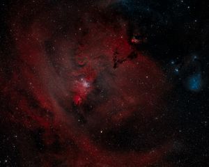 Preview wallpaper hubble variable nebula, nebula, stars, space