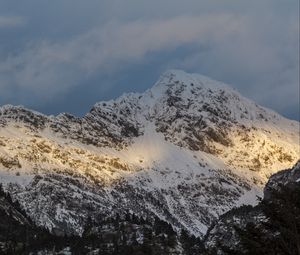 Preview wallpaper huesca, spain, mountains, peaks, snow