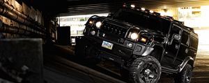 Preview wallpaper hummer, h2, black, off road, suv