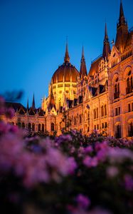 Preview wallpaper hungarian parliament, building, architecture, sky, hungary