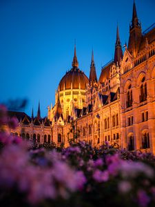 Preview wallpaper hungarian parliament, building, architecture, sky, hungary