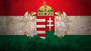Preview wallpaper hungary, flag, background, symbol, texture