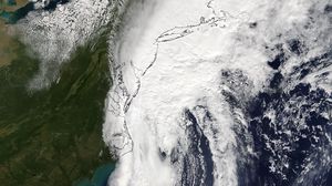 Preview wallpaper hurricane matthew, cyclone, aerial view