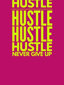 Preview wallpaper hustle, motivation, words, text