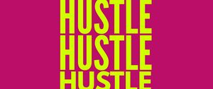 Preview wallpaper hustle, words, text, bright