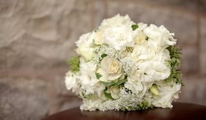 Preview wallpaper hydrangea, lisianthus russell, ornamental cabbage, bouquet, white