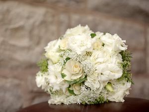 Preview wallpaper hydrangea, lisianthus russell, ornamental cabbage, bouquet, white