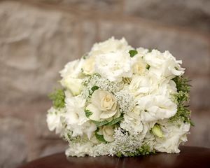 Preview wallpaper hydrangea, lisianthus russell, ornamental cabbage, bouquet, white