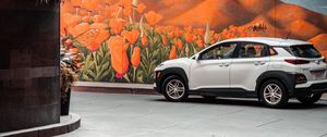 Preview wallpaper hyundai kona, hyundai, car, suv, white